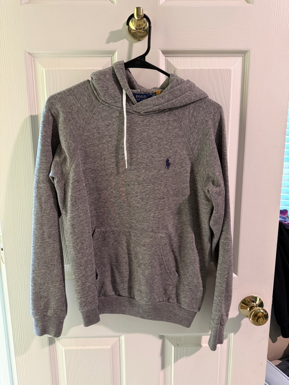 Polo by Ralph Lauren Gray Hoodie Sweatshirt with Navy Pony